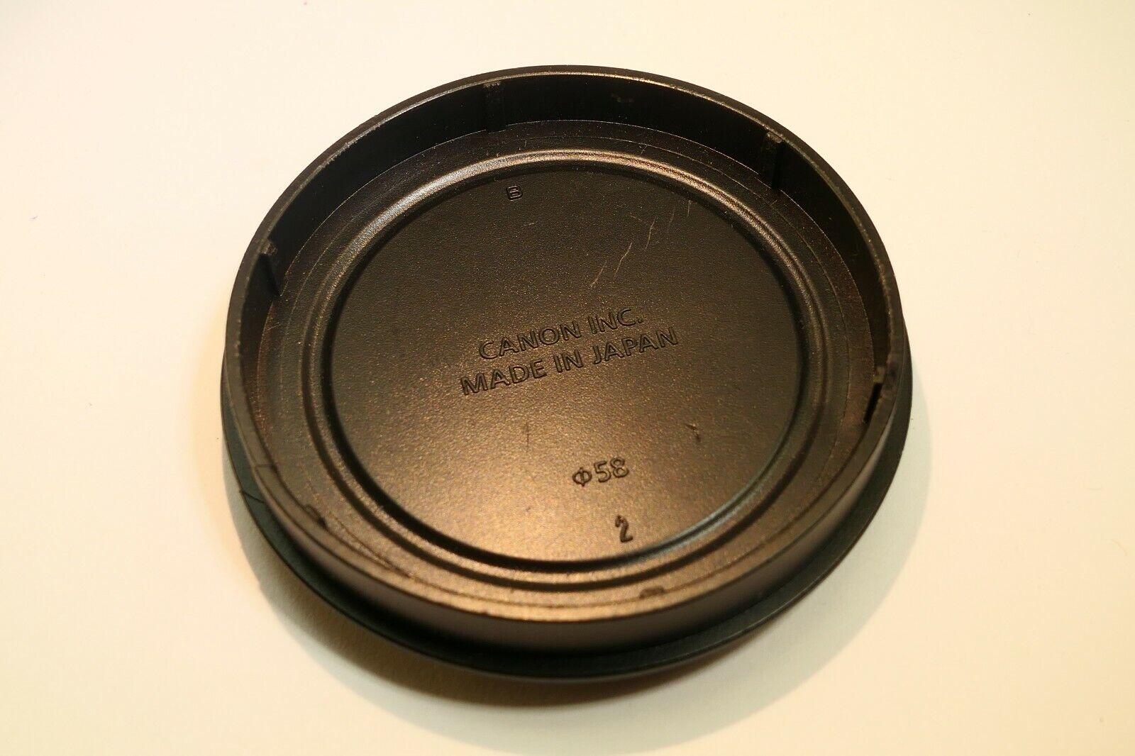 Canon 58mm  Front Lens Cap plastic slip on type  for 60mm rim