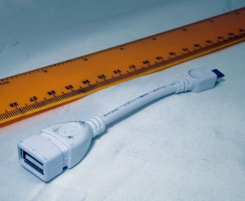 Female USB to Micro USB Male Data Charge Cable camera  4" long