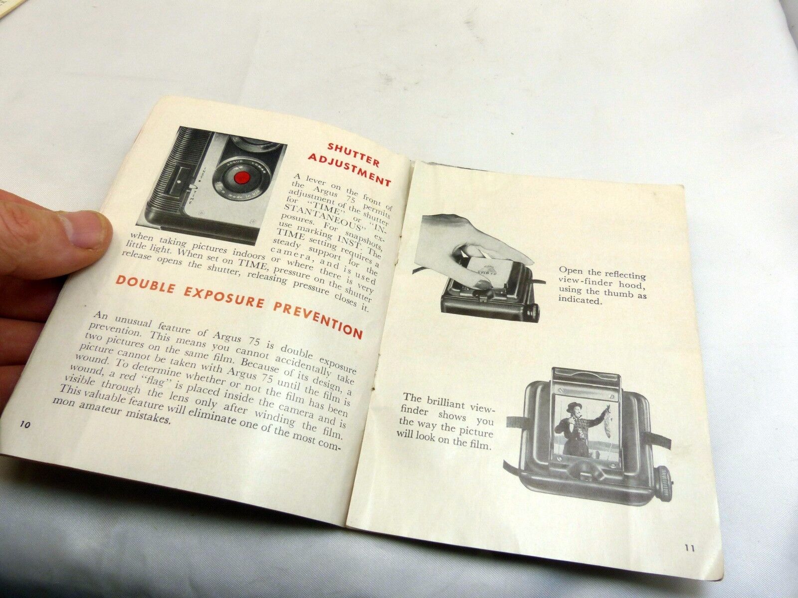 Argus Argoflex camera Guide Manual English EN SP FR DE