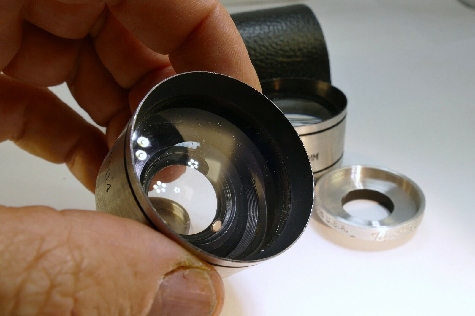 Spiratone AUX WA Lens series 5 V adapters 35mm wide angle Telephoto 11733 23504