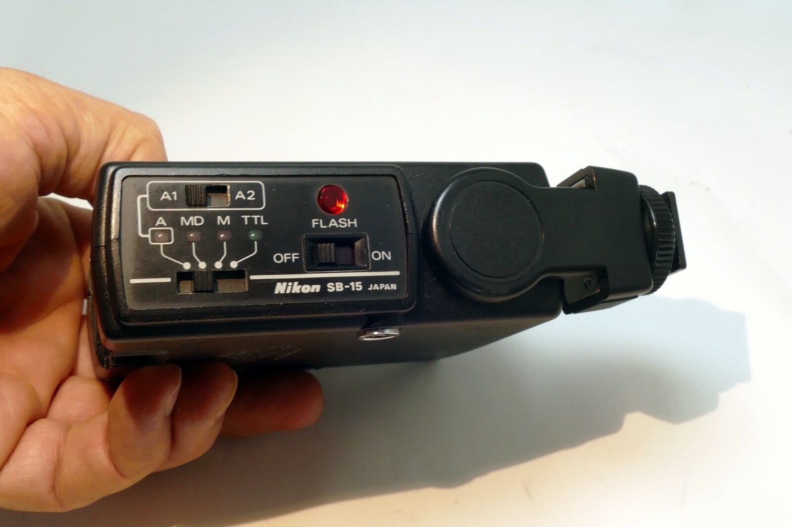 Nikon SB-15 Speedlight  flash -  for parts, not working with corrosion - AS IS