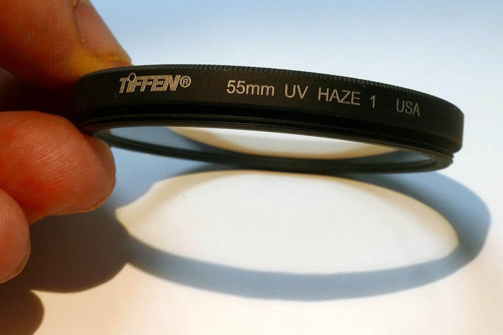 Tiffen 55mm UV  Haze-1 Filter Clear glass  made in USA