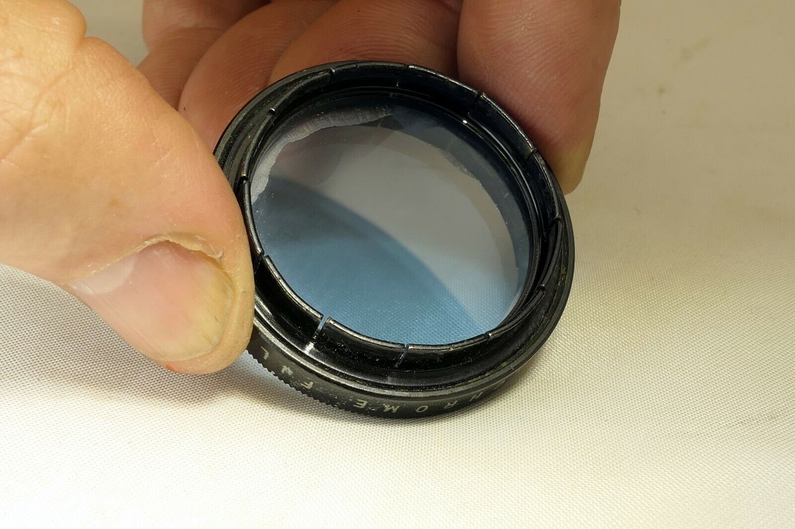 Kodak No 5 A Kodachrome Filter for Photo Flood  slip on type 34mm OD Light Blue