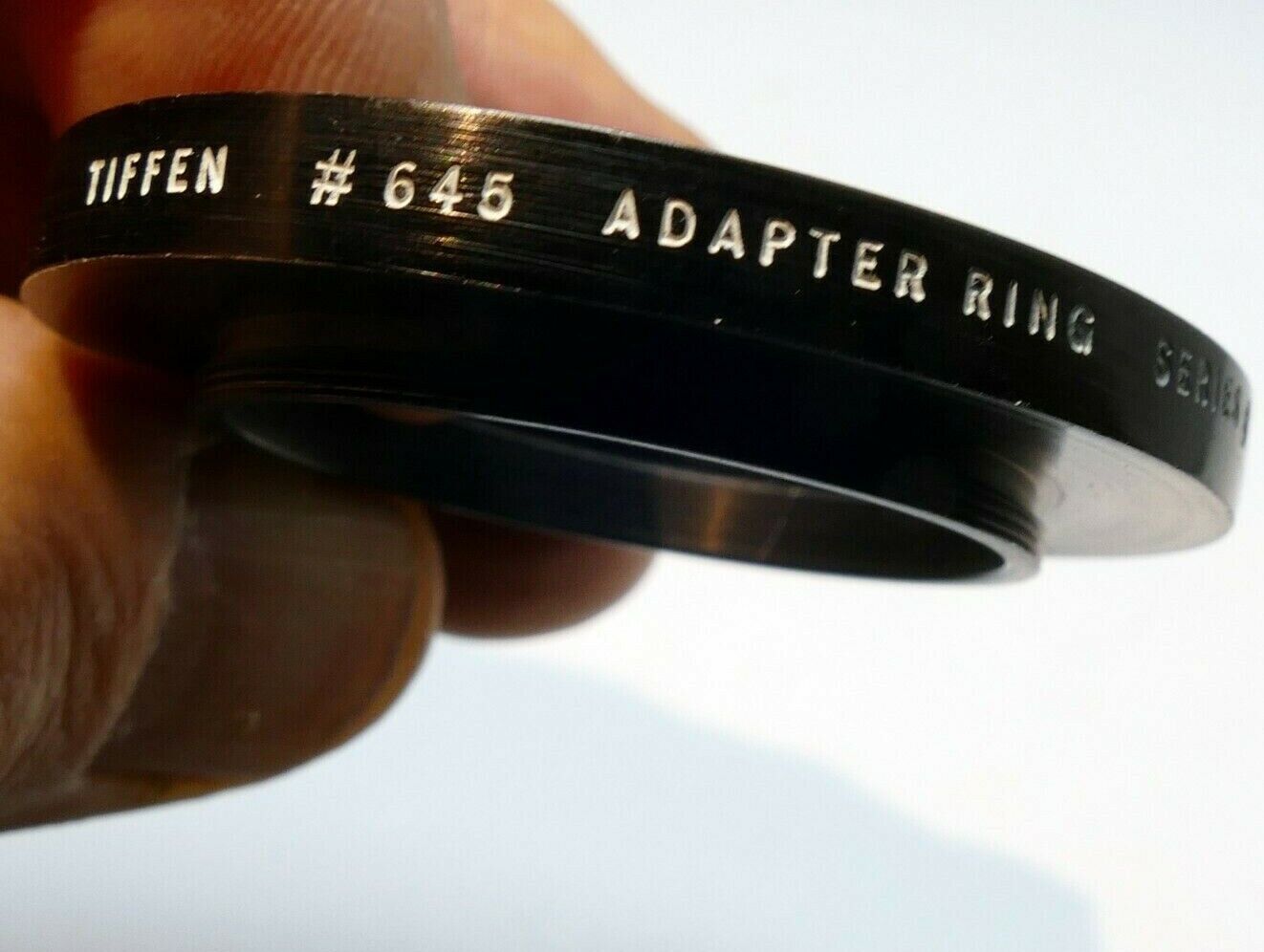 Tiffen #645 33mm to 4mm lens adapter ring metal threaded screw in (series 6 VI )