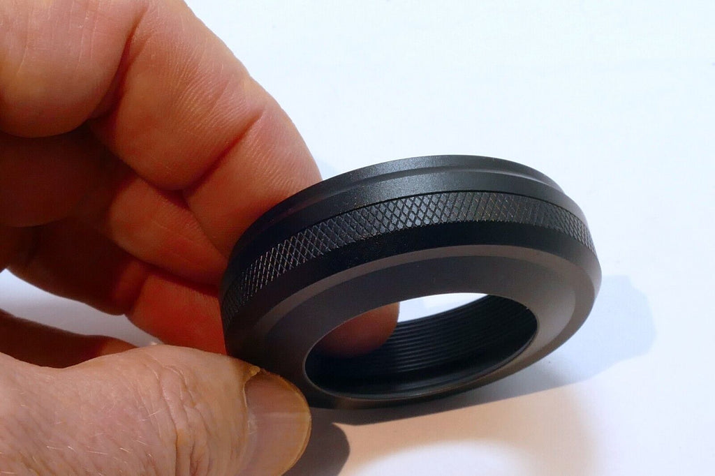 Haoge LH-X49B Black Metal Lens Hood Ring for Fujifilm X100F X100S X100T
