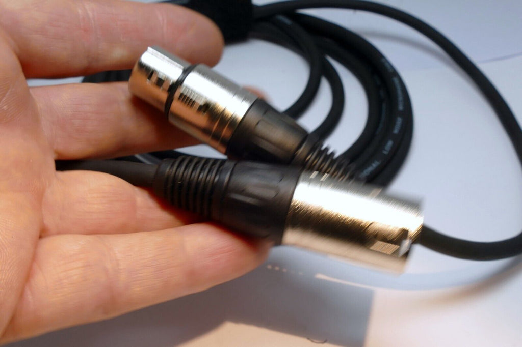 XLR M-F Male to Female 3 pin Audio Cable  9 feet extension adapter Low Noise Pro