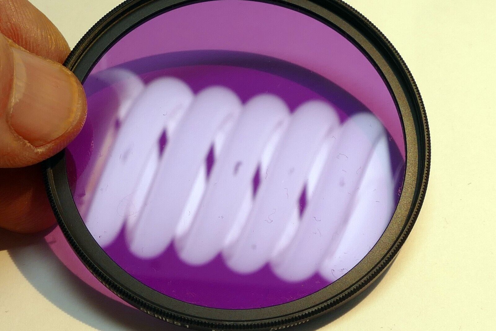 Vivitar Series 1 58mm lens filter FL-D Low Slim profile wide angle
