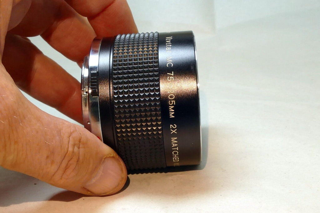 Vivitar 2X lens Teleconverter for Olympus OM mount 75-205mm Matched MC