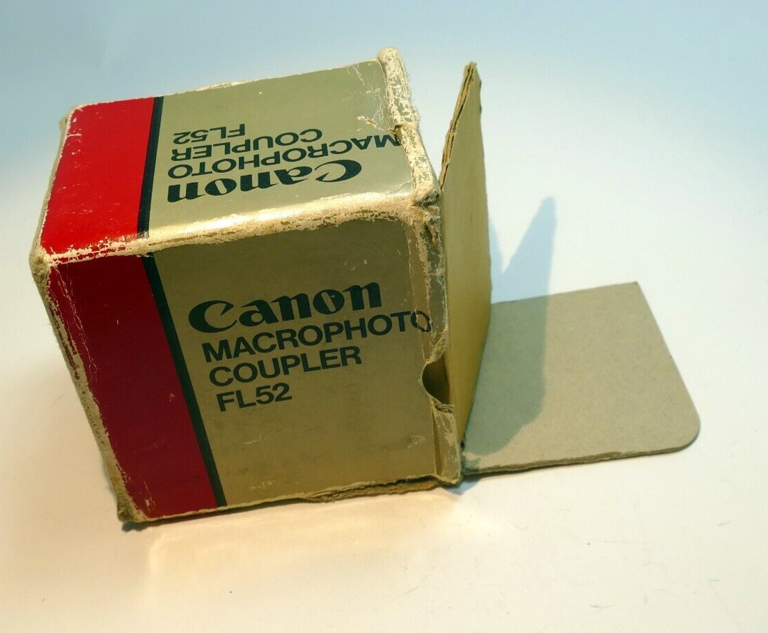 empty lens box (only) for Canon Macrophoto coupler FL52