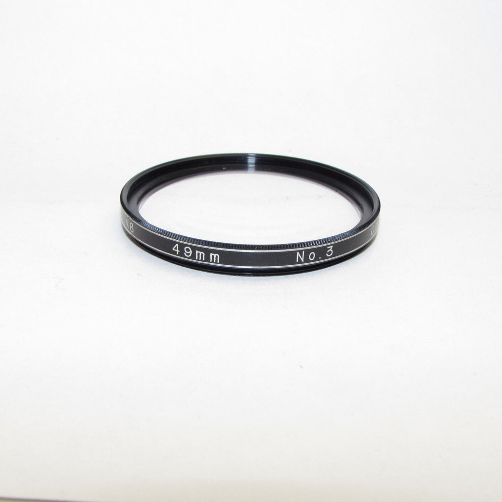 Genuine Vivitar Coated Close-Up Macro Lens No. + 3 49mm Lens Filter S311612