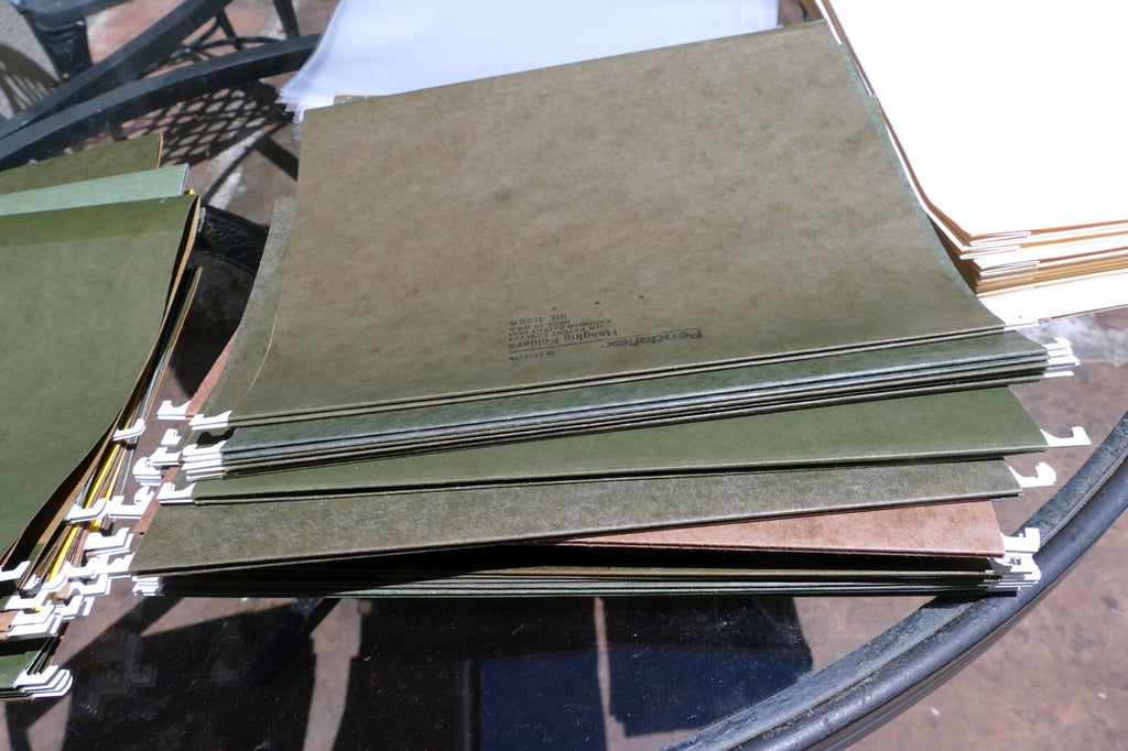 Pentaflex Hanging File Folders Letter Size Lot of 36 & Clear binding envelopes