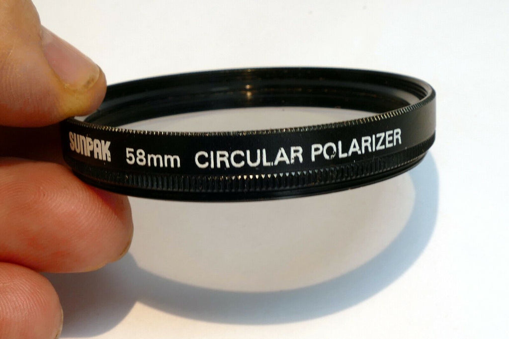 Sunpak 58mm C-PL Filter threaded Circular Polarizer