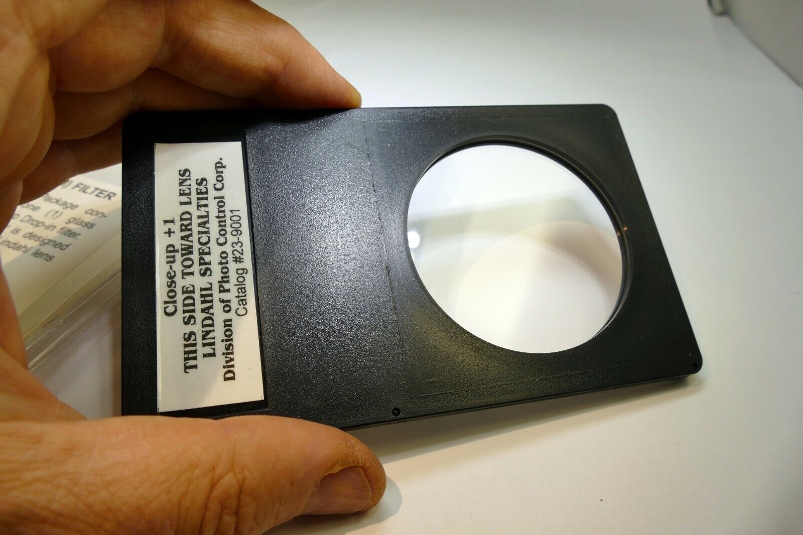 Close-up +1 Macro lens Filter drop in square 3X3" for Lindahl specialties