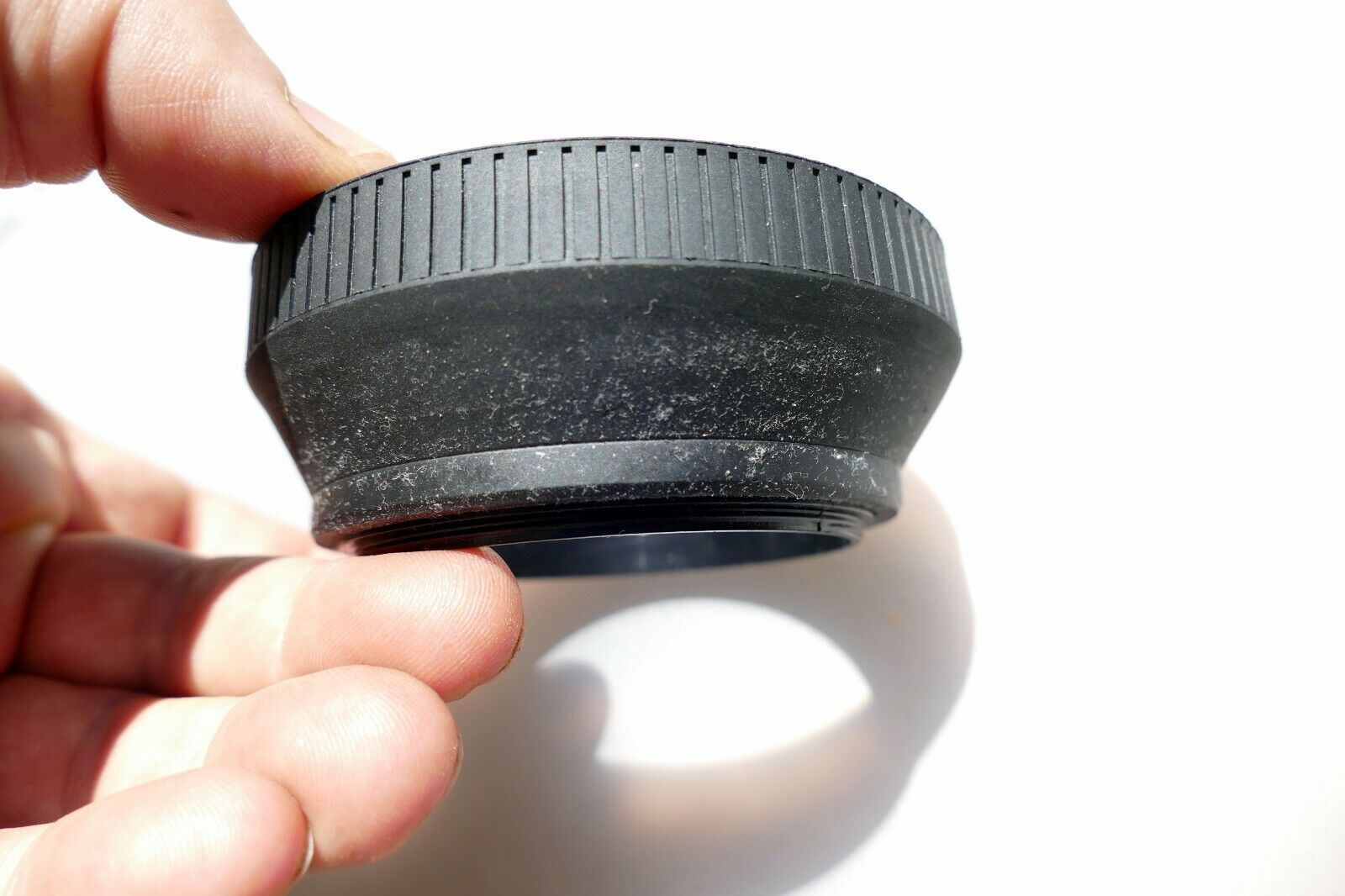 67mm Lens Rubber Hood shade double threaded for  telephoto zoom