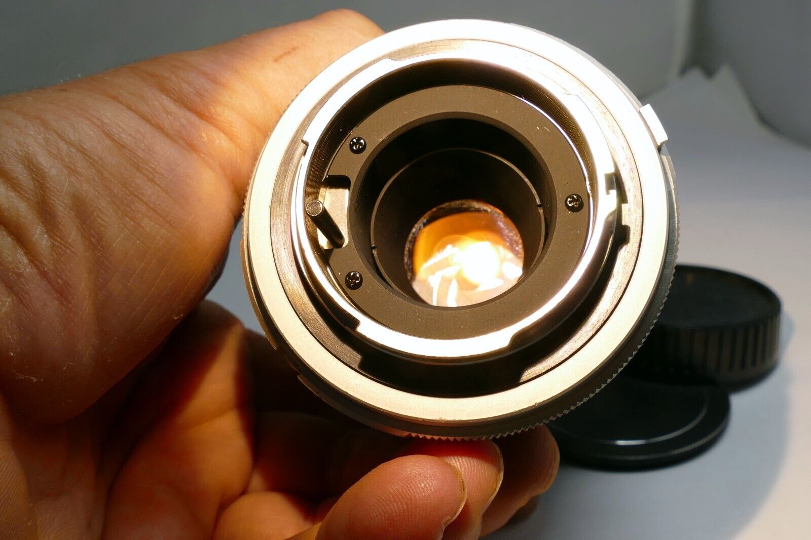 Minolta MC Tele Rokkor QD 135mm f3.5 Lens - AS IS with aperture oil stuck