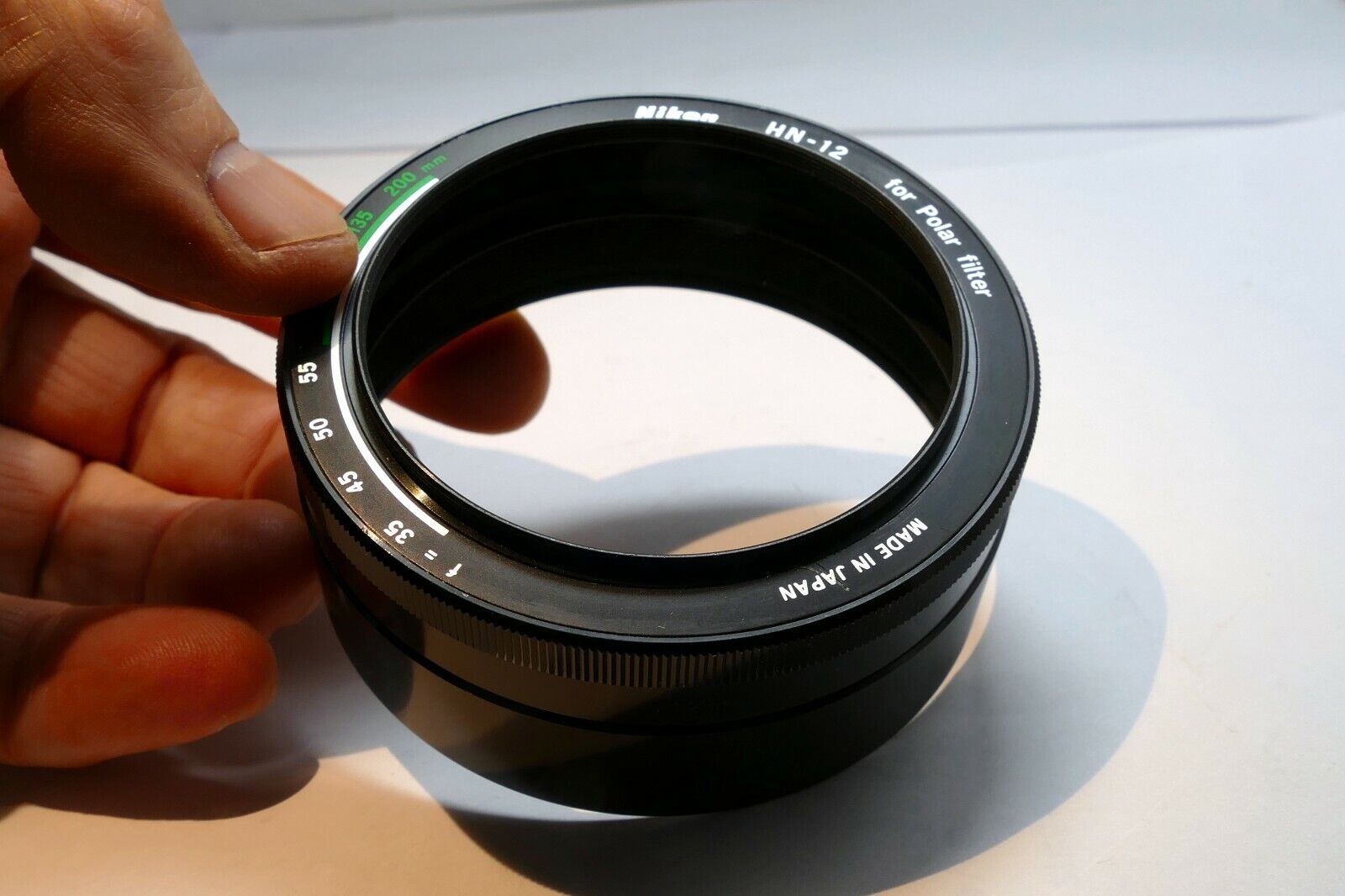 Nikon 60 OD screw in Metal Lens hood  Shade for Polar Polarizing filter  HN-12