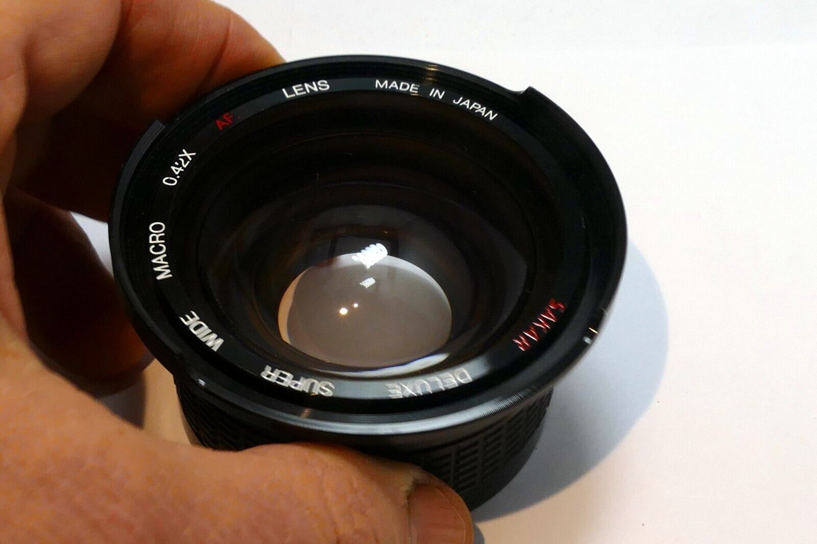 Sakar 0.42X AF Wide angle LENS AUX ( missing back elements ) 53mm female threads