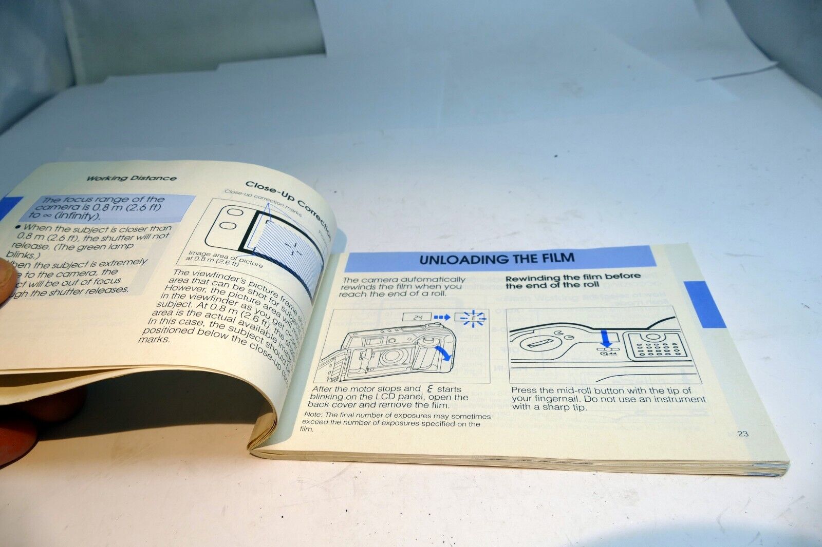 Olympus Super zoom 80 Wide Camera User's Manual Instruction Guide 2800 DLX