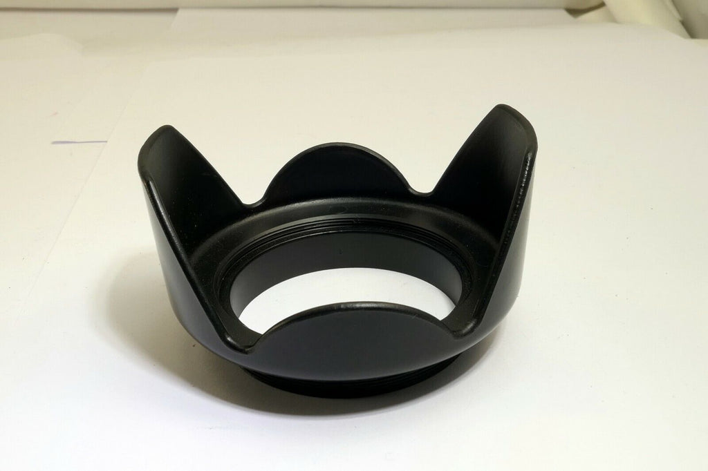 52mm threaded Petal tulip Lens Hood  Missing retaining ring - works