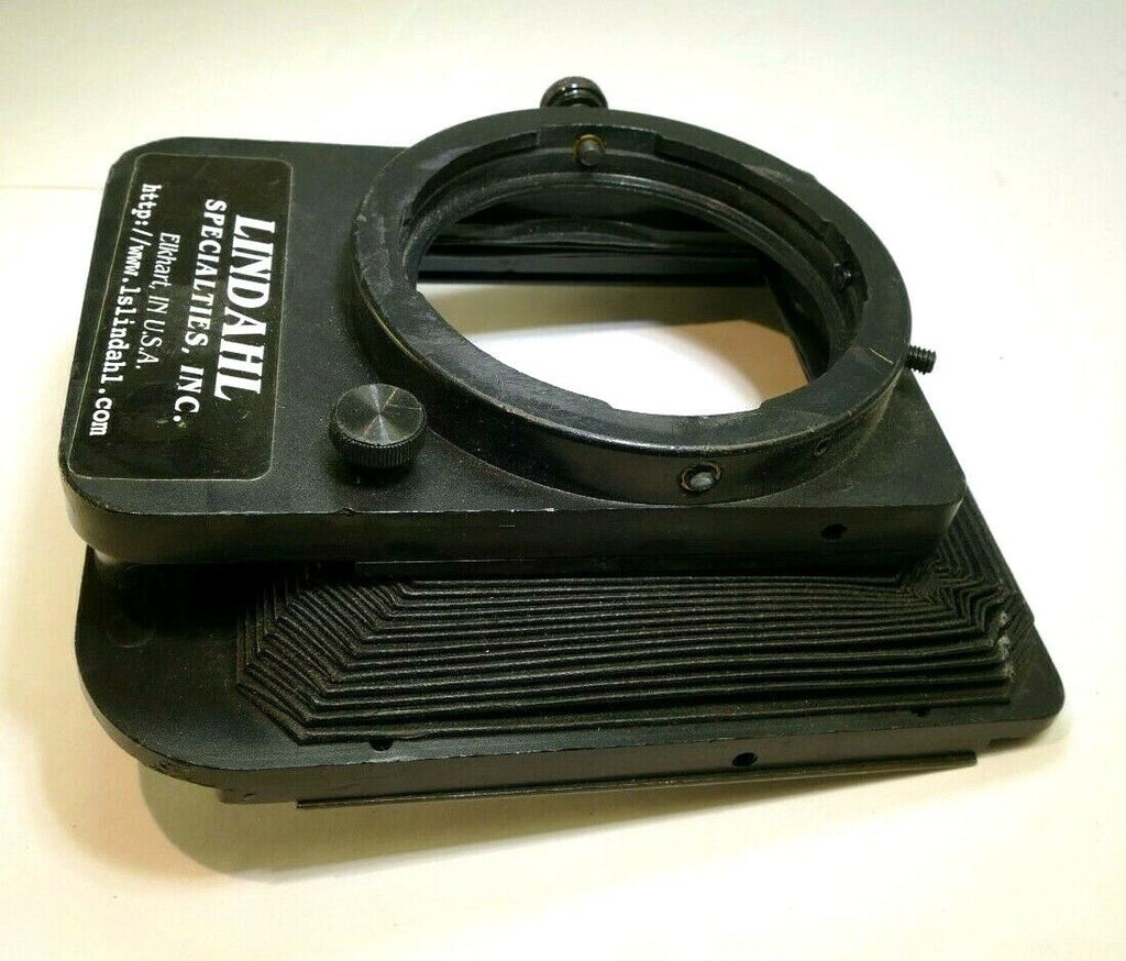 Lindahl Bellows lens Hood 31.1320 Bell-O-Shade Single 3X3 filter slot - AS IS