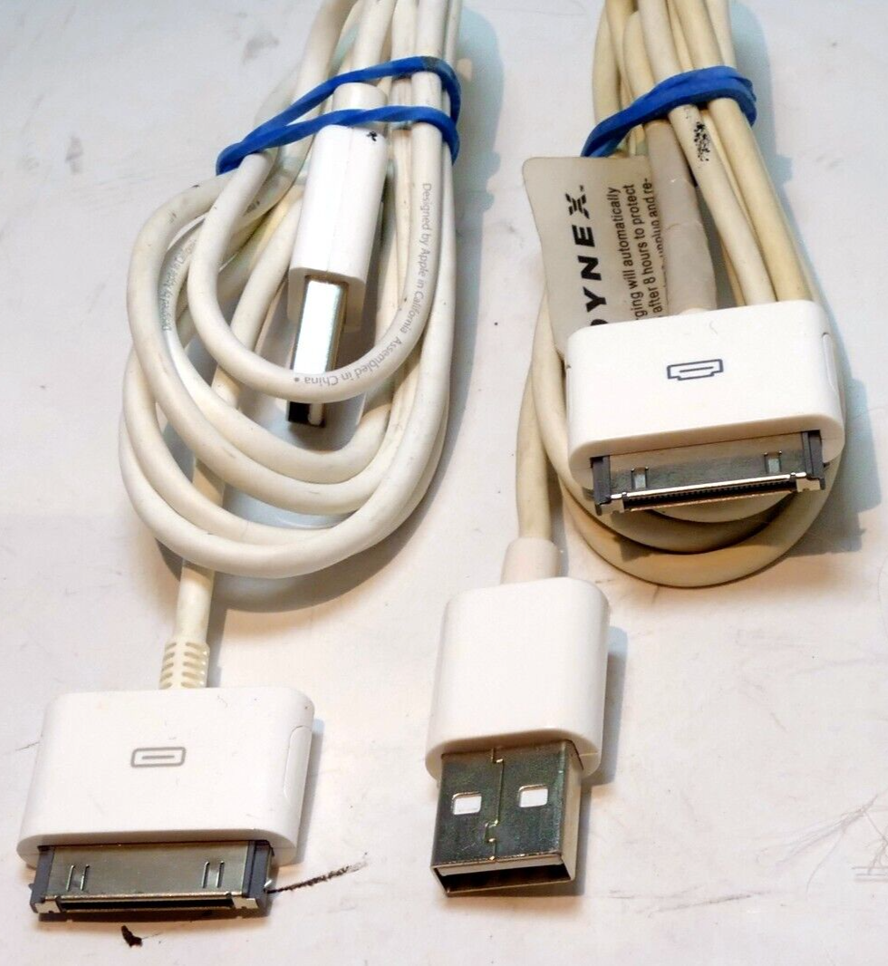 2X pack 3 feet 30 pin Type Connector Cable to Type A USB iPod Ipad