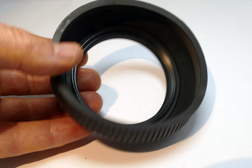 72mm rubber lens hood double threaded  telephoto 300mm (imperfect warped)
