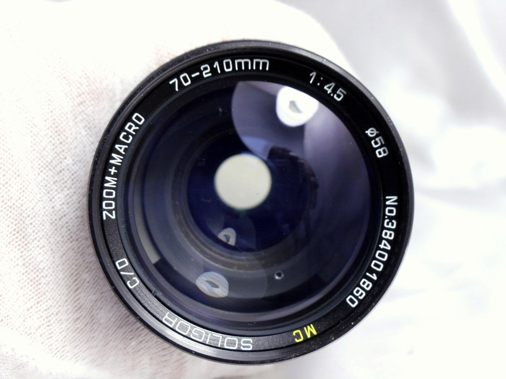 Soligor 70-210mm f4.5 OM lens manual focus for Olympus