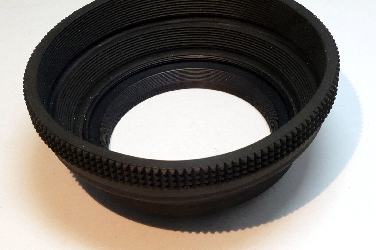 58mm Rubber Lens Hood Shade Double threaded collapsible wide angle
