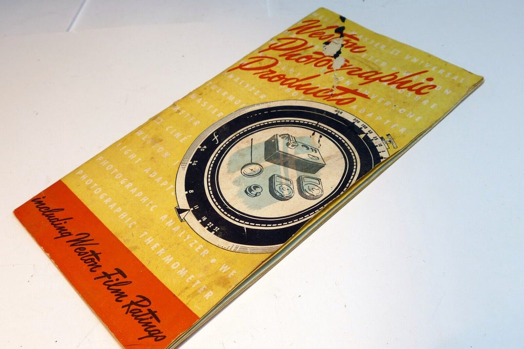 Weston vintage light meter sales brochure  guide Master II Thermometer