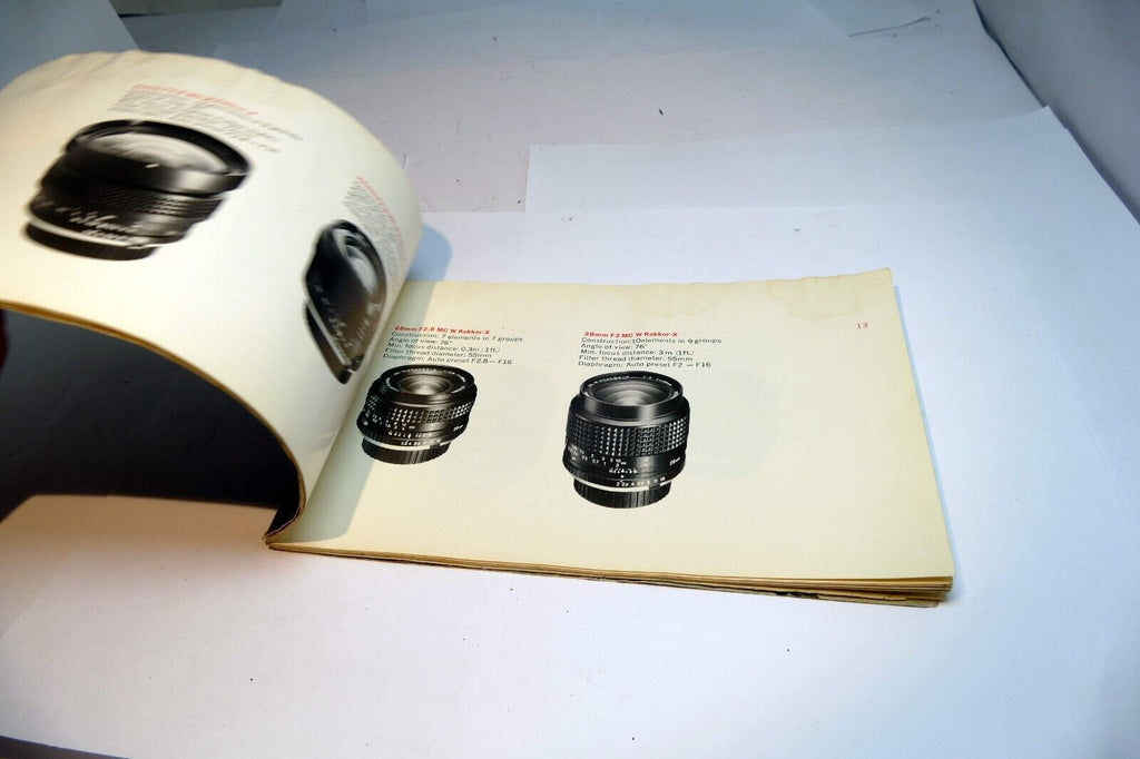 Guide To Minolta SLR Camera System SRT  Celtic Rokkor Lens Brochure Add SRT 101