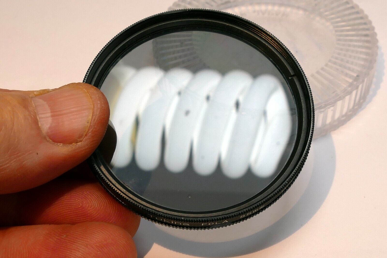 Tokina 55mm Polarizer PL with plastic case made in Japan POLA genuine OEM AT-X