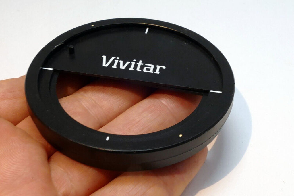 Vivitar half fame field rotating adapter for the lens
