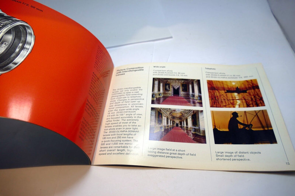 Sales Brochure Zeiss Ikon Contarex 35mm - Professional P Super S SE - guide