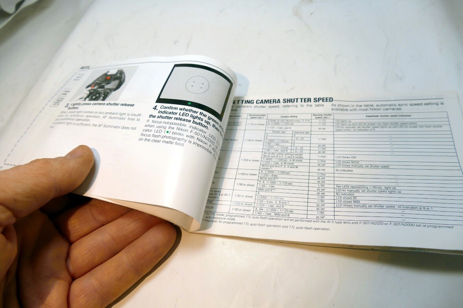 Nikon SB-20 Speedlight Flash Instructions manual guide English EN - vintage