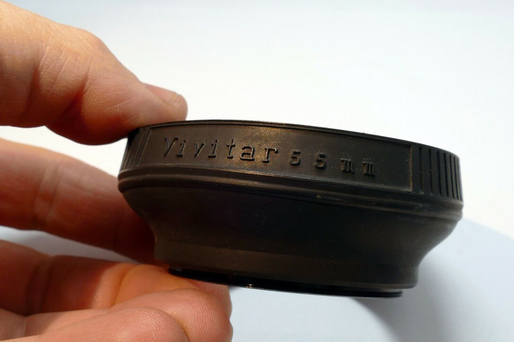 Vivitar 55mm screw in  Rubber Lens Hood Shade telephoto