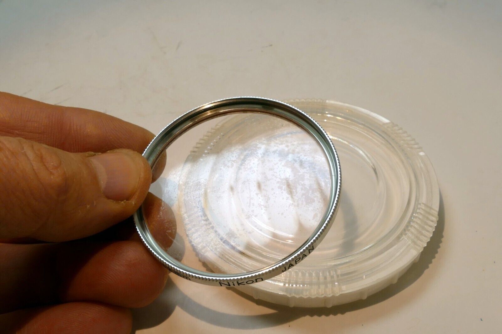 Nikon L1A 52mm Skylight Sky filter with damaged coating Nippon Kogaku Tokyo