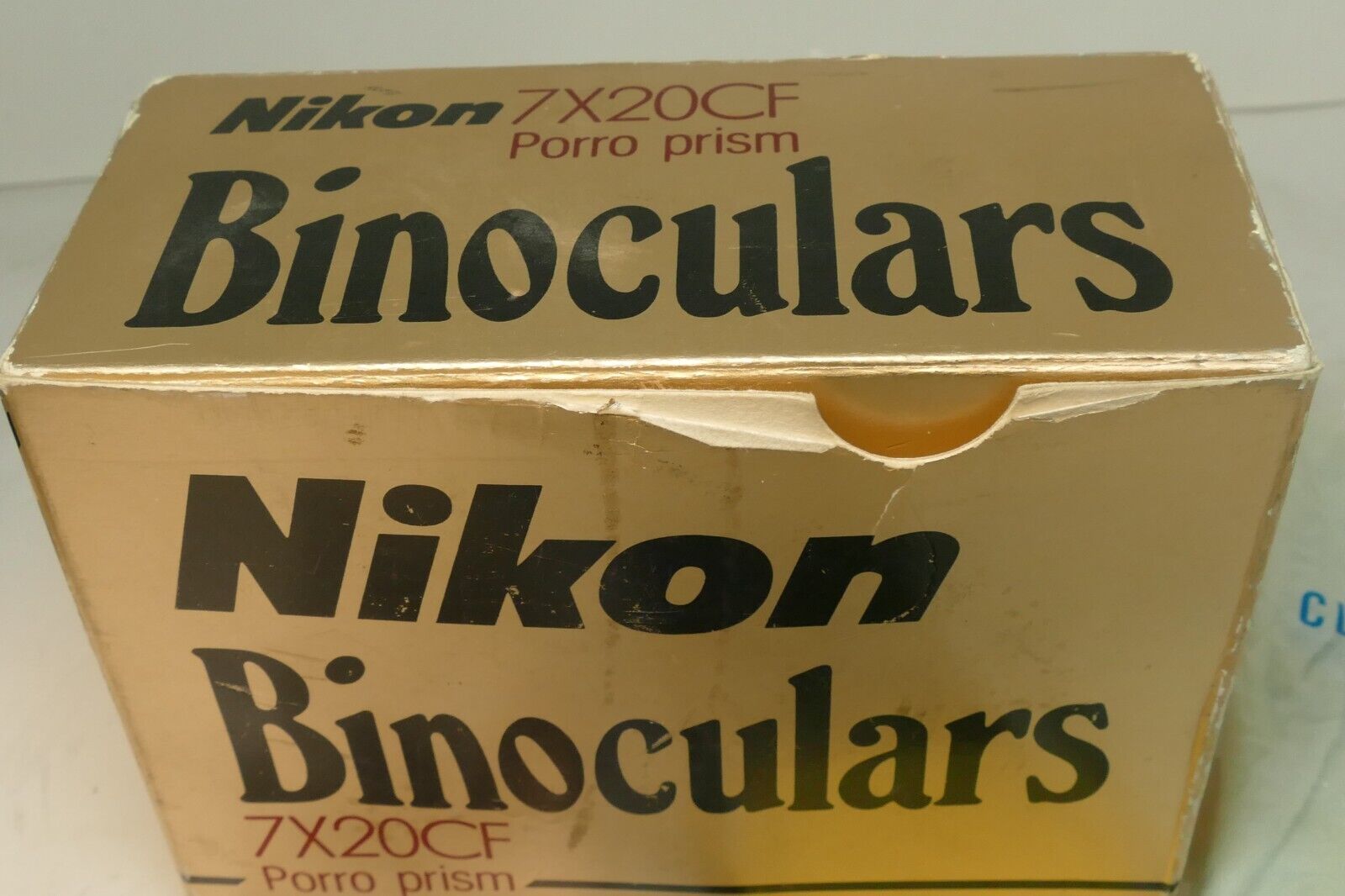 NIKON Porro Prism Binoculars 7X20CF w/ case box, guide Nippon Kogaku Japan
