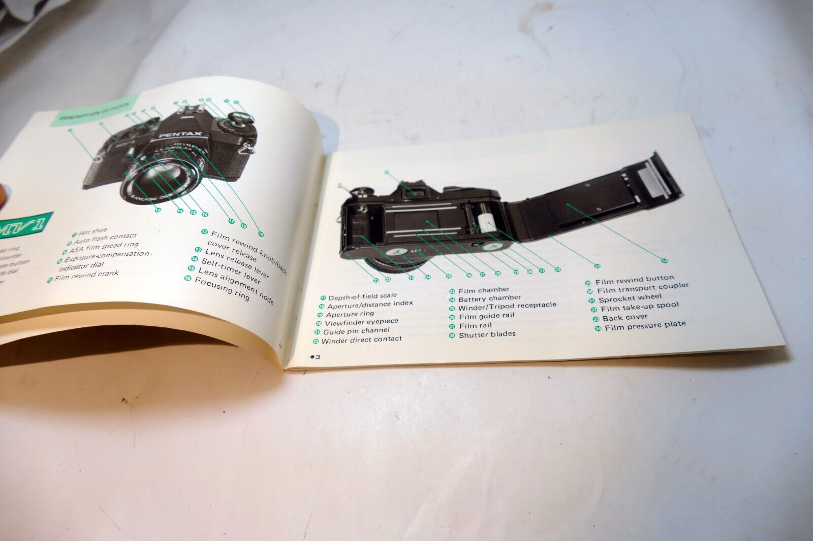 Pentax MV1 MV-1 Camera INSTRUCTION manual GUIDE English EN