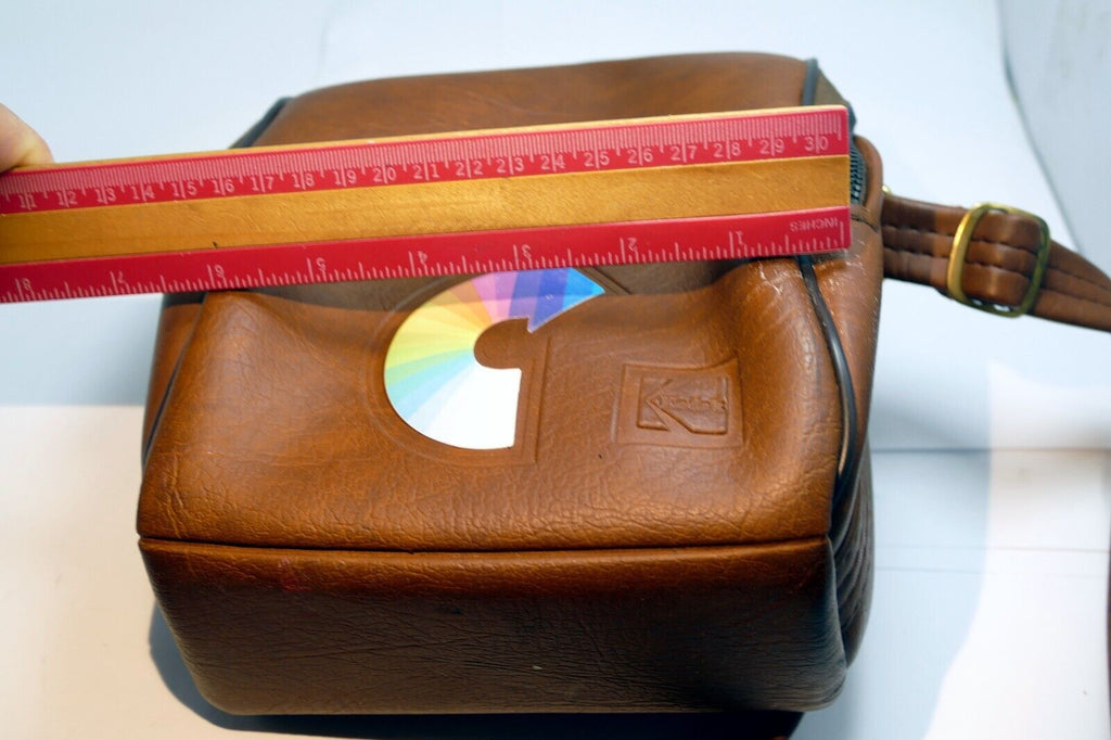 Kodak Polaroid Camera  Case vintage 7X7X3" w/ Rainbow - genuine