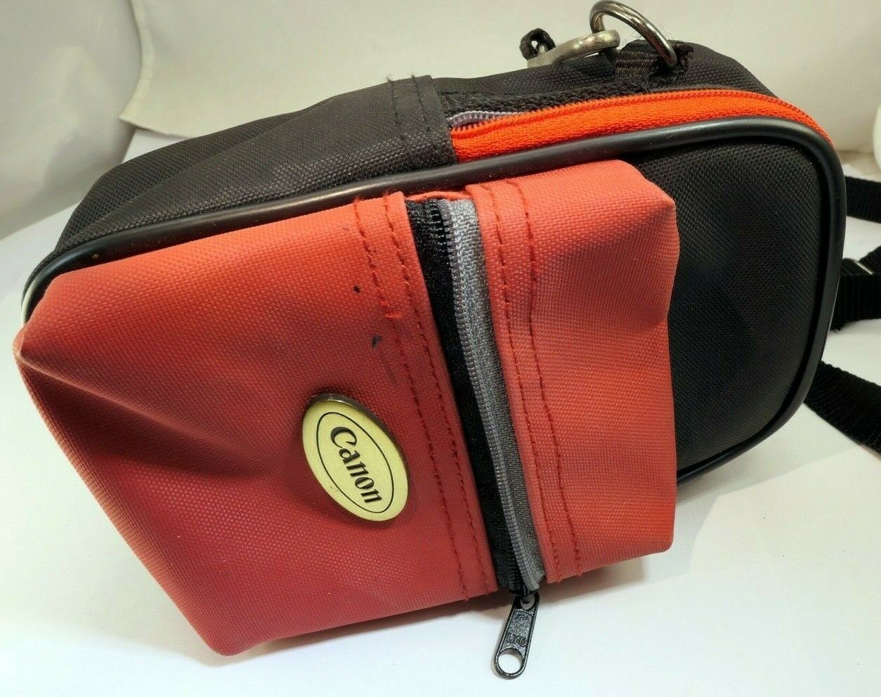Canon 6X4" Case Powershot camera small Red-Black w/ Shoulder strap