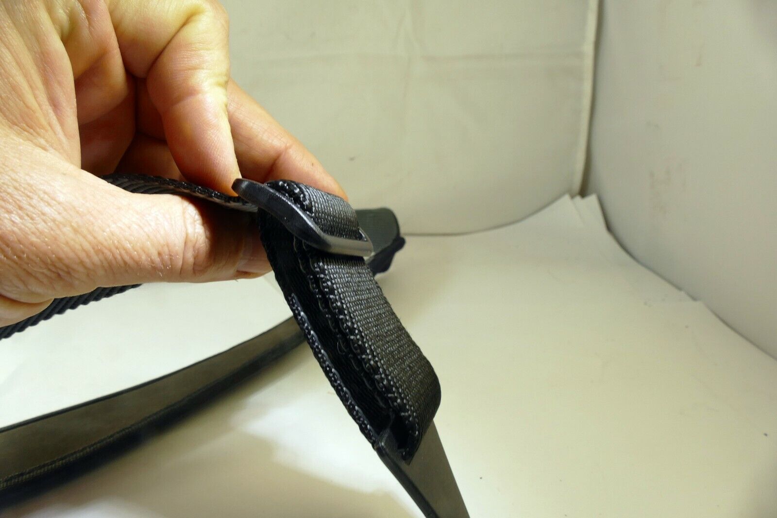 neck shoulder strap for camera case with round plastic clips  2.5" wide
