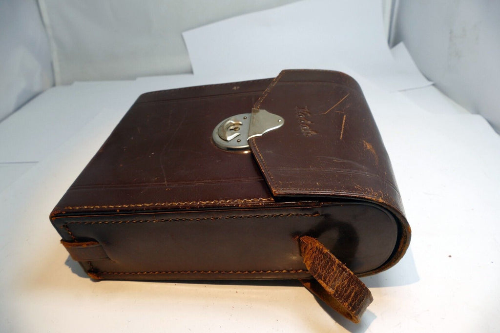 KODAK folding CAMERA MESSENGER CASE  leather genuine - vintage EOM