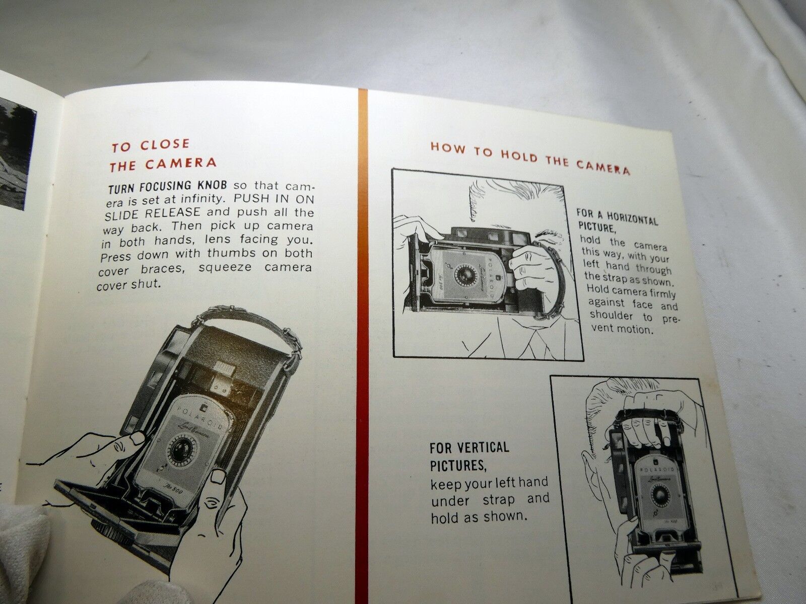 Polaroid Land Camera Guide Instruction manual photography (missing cover page)
