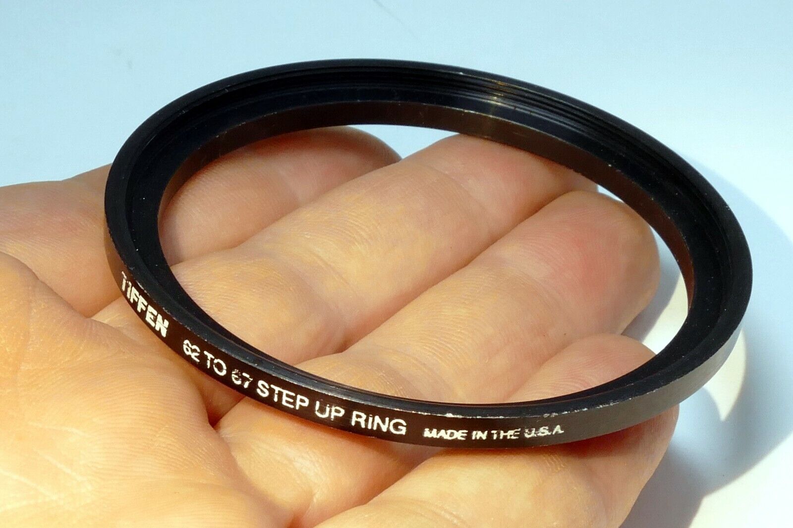 62mm to 67mm  lens ring step Up threaded male to female thin profile wide angle