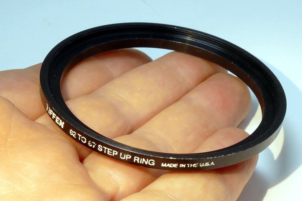 62mm to 67mm  lens ring step Up threaded male to female thin profile wide angle