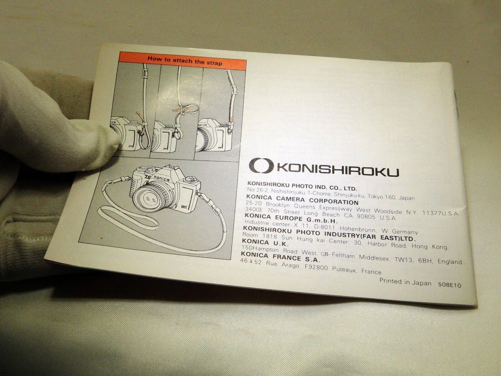 Konica TC-X Camera Manual Guide Instruction 47 pages English Francais Espanol