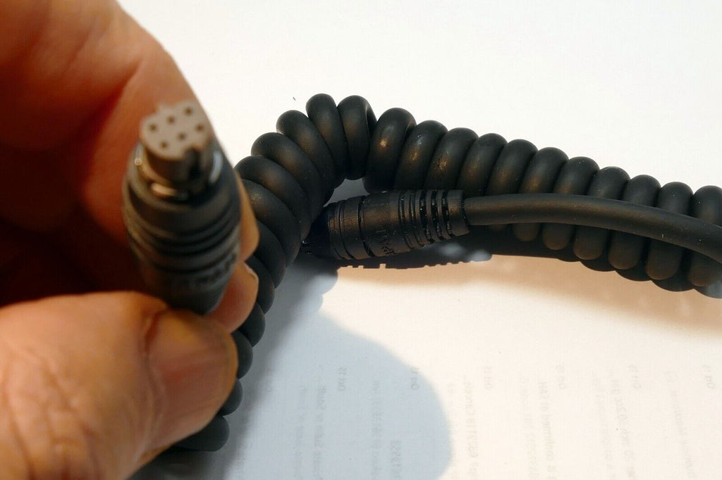 Canon 6 pin male coiled cord for FA-20 cable