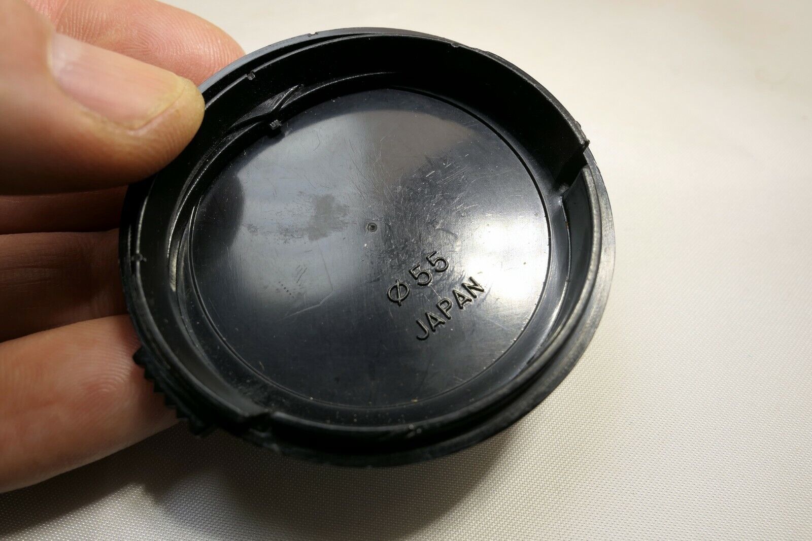 Vivitar 55mm Front Lens Cap snap on type Black vintage