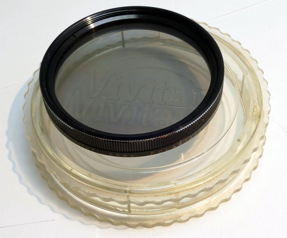 Vivitar 55mm Polar Polarizing  PL Linear  Filter - excellent condition