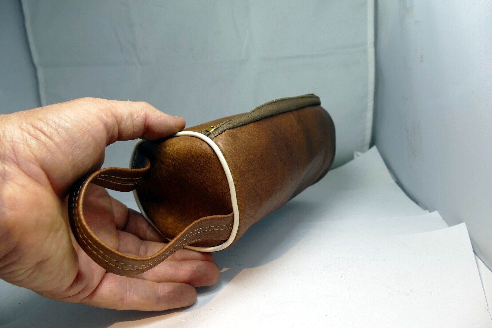 7X3.5" Lens case vintage for 70-300mm 80-200mm f3.5 f3.8 lenses brown
